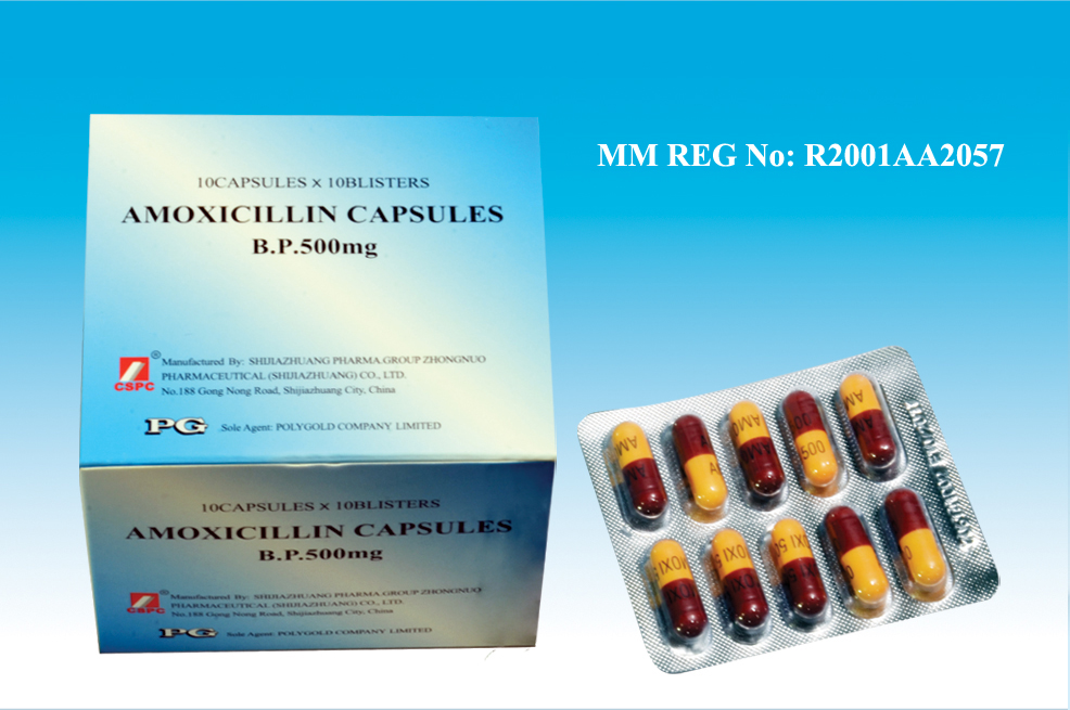 Amoxicillin Capsules B.P 500mg